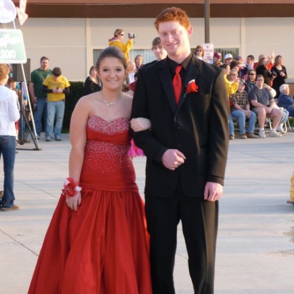 Red FLIRT by Maggie Sottero Prom Dress - Picture 6 of 6